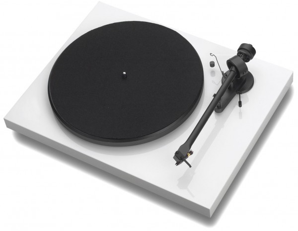 Debut RecordMaster II (Ortofon OM 5E) glänzend weiß von Pro-Ject