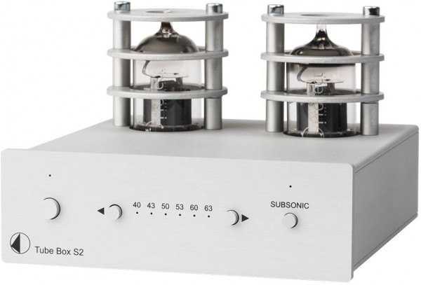 Tube Box S2 High End Röhren Phono-Vorverstärker von Pro-Ject silber