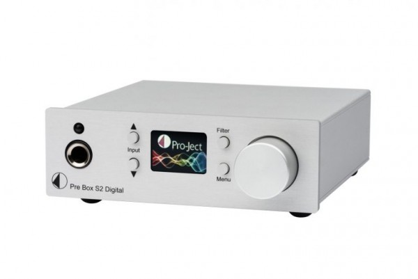 Pre Box S2 Digital Digital Mikro-Vorverstärker mit MQA und DSD512 Support von Pro-Ject silber