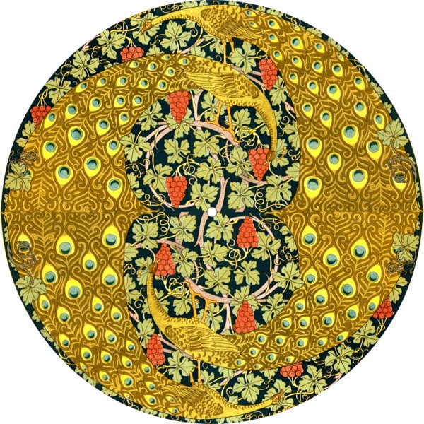 Slipmat Golden Peacocks