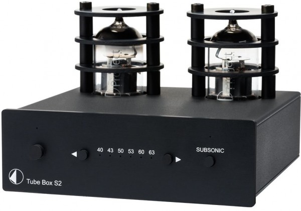 Tube Box S2 High End Röhren Phono-Vorverstärker von Pro-Ject schwarz