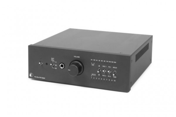 Pre Box RS Digital Highend Vorverstärker, D/A-Wandler, Kopfhörerverstärker von Pro-Ject schwarz